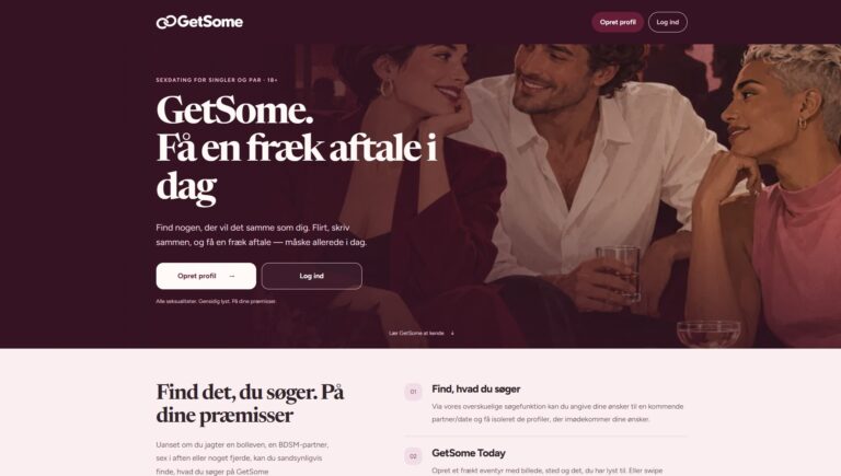 GetSome forside screenshot