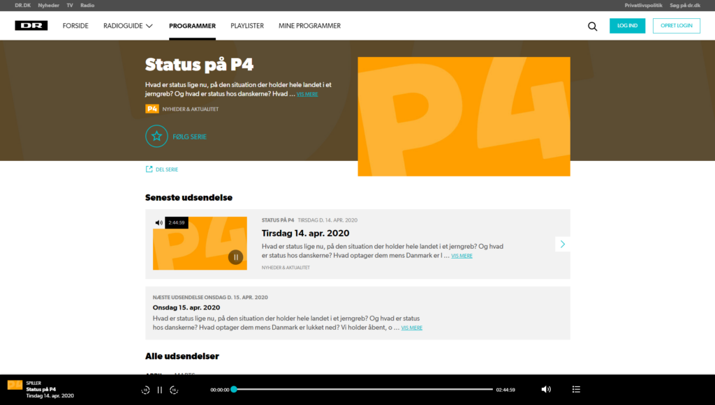 Presseomtale Status på P4