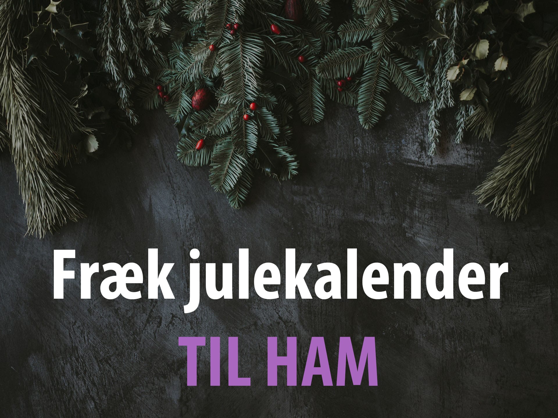 Fræk julekalender til ham